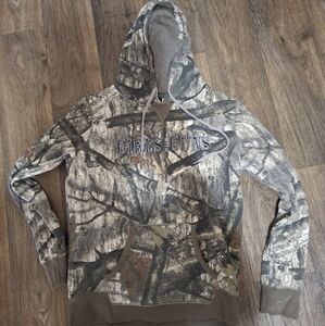 Girls with Guns Camouflage Pullover Hoodie.